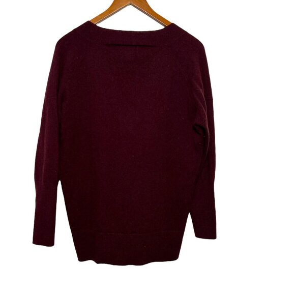 AYR Burgundy Cashmere Sweater Preppy Casual Layers Quiet Luxury Lagom Small - Picture 4 of 9
